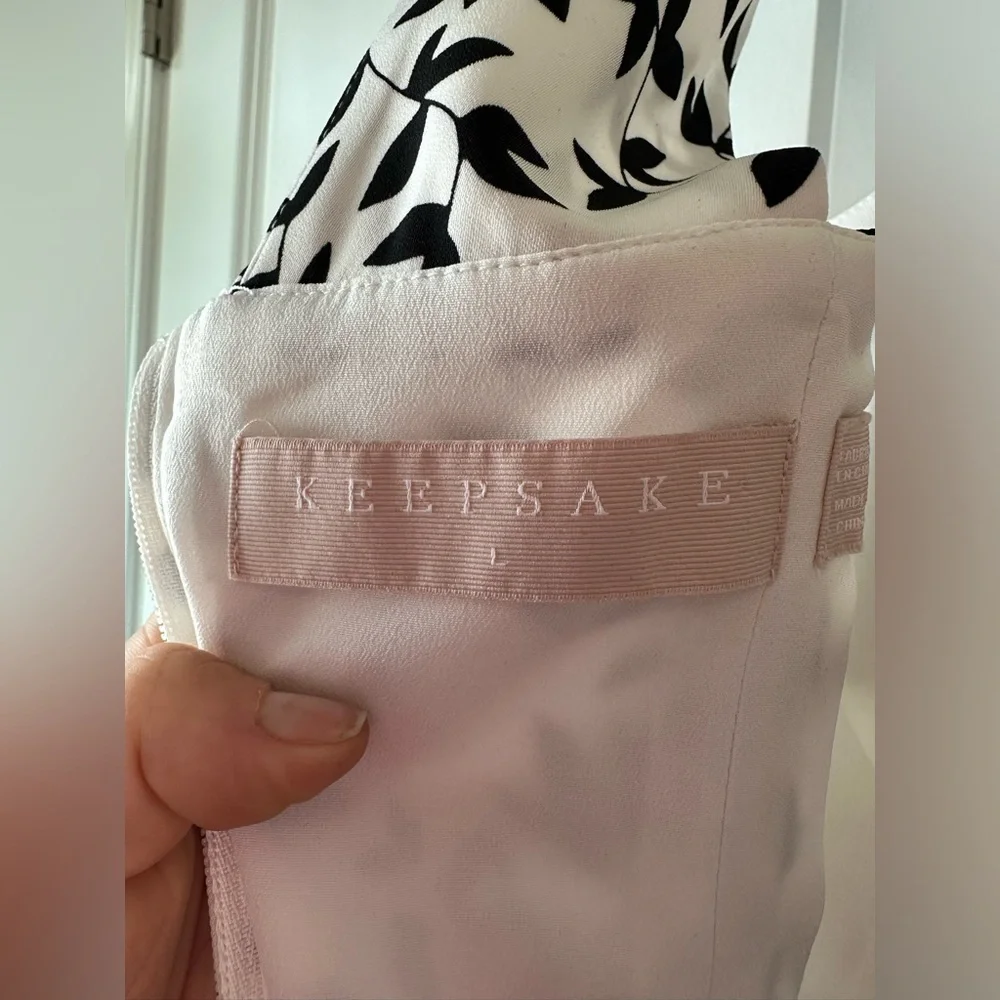 Keepsake The Label Overpower Mini Dress Ivory and Black (Size L) - Picture 7 of 10